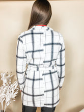 Load image into Gallery viewer, Meet at Midnight Belted Plaid Jacket
