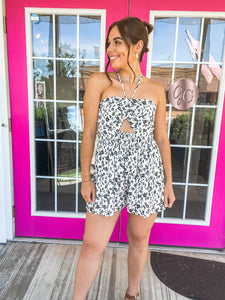 Enjoy the Moment Floral Romper