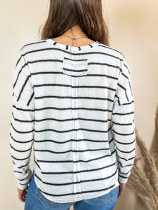Let You Go Striped Knit Top