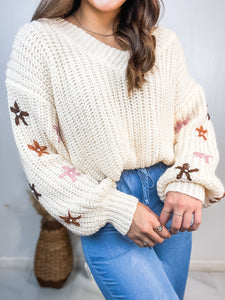 Cozy Girl Que Knit Sweater