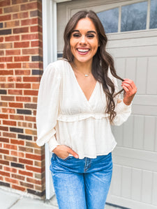 Start the Party Textured Blouse