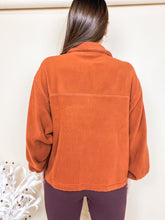 Load image into Gallery viewer, Easy Going Half Zip Sweatshirt - Rust
