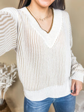 Load image into Gallery viewer, Coziest Cues V-Neck Sweater
