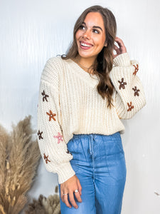 Cozy Girl Que Knit Sweater