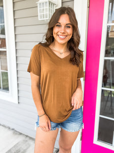 Super Soft Basic Tee - Camel