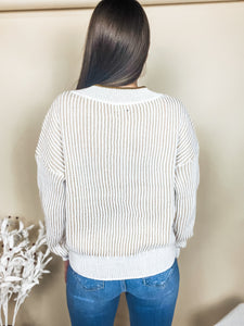 Coziest Cues V-Neck Sweater