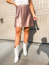 Load image into Gallery viewer, Blank Space Satin Mini Skirt

