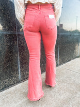 Load image into Gallery viewer, Bailey High Waist Side Slit Flare Jeans
