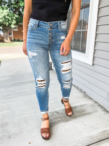 RESTOCK: Leah Leopard Jeans