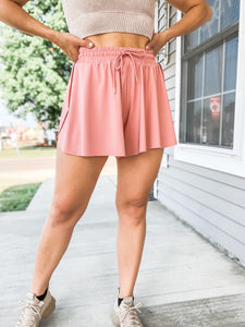 FINAL SALE Keeping Time Shorts - Rose