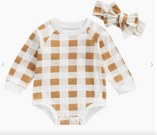 Load image into Gallery viewer, Myla Plaid Romper

