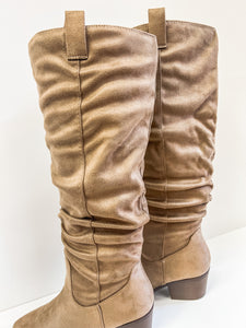 Kacee Ruched Knee High Boot