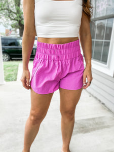 FINAL SALE Calling Summer Athletic Shorts - Pink