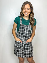 Load image into Gallery viewer, Story of Us Tweed Overall Dress
