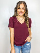 Load image into Gallery viewer, Love So Soft Tee - Burgundy
