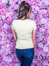 Load image into Gallery viewer, FINAL SALE Good Things Short Sleeve Top - Sage
