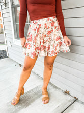 Load image into Gallery viewer, FINAL SALE Flirty Feeling Floral Mini Skirt
